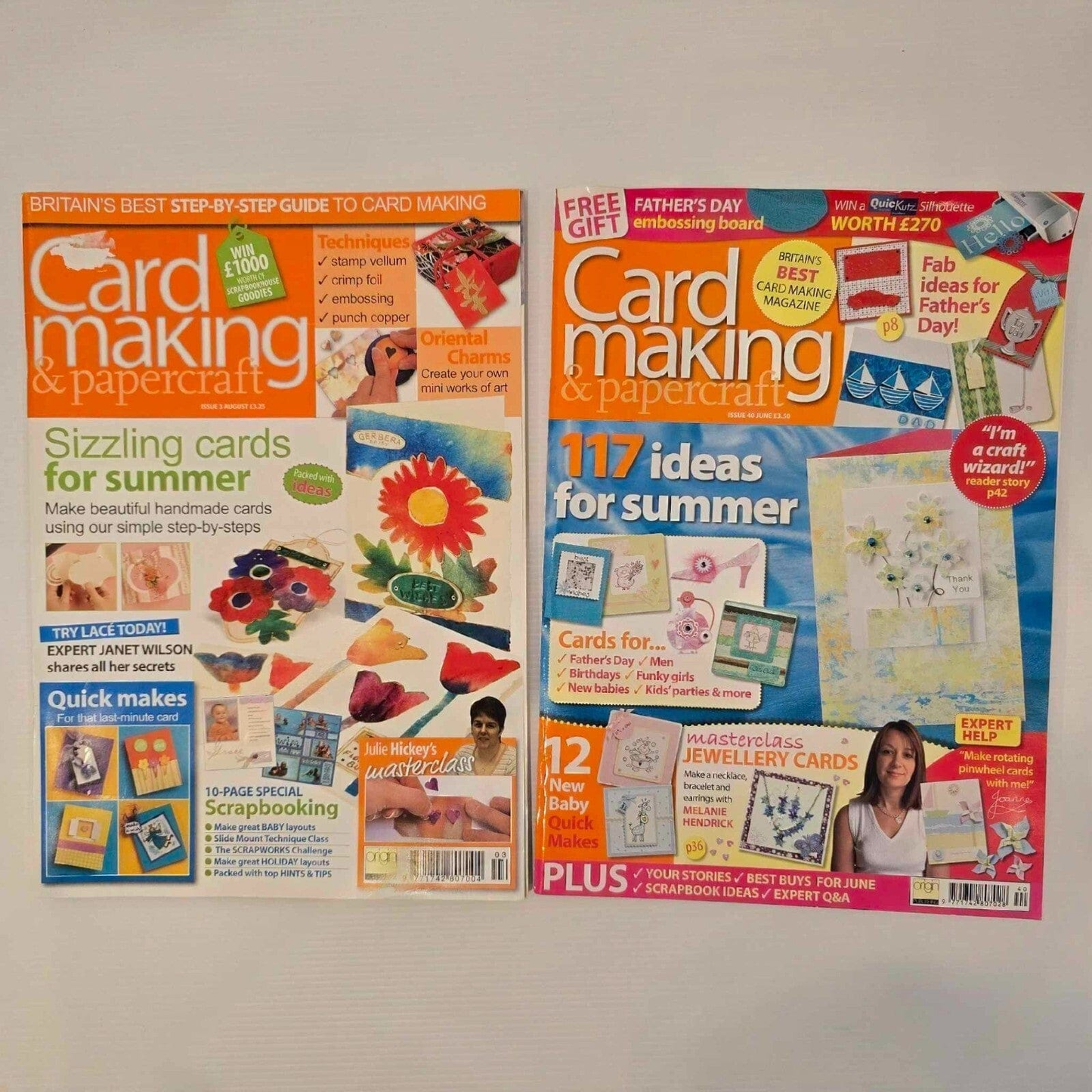 Unbranded 7x Mixed Cardmaking Paper Crafts Stamping Scrapbooking Card Making Magazine