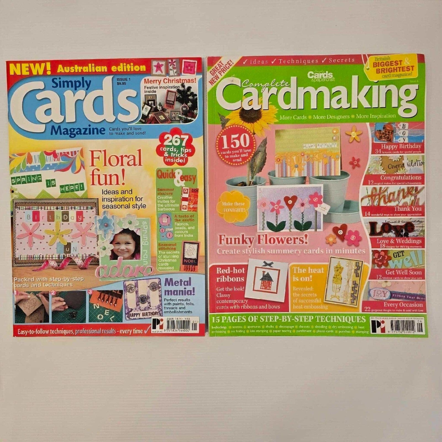 Unbranded 7x Mixed Cardmaking Paper Crafts Stamping Scrapbooking Card Making Magazine