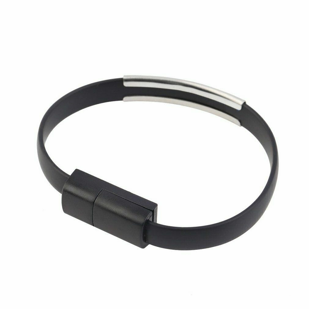Unbranded 8Pin Micro USB To USB Cable Bracelet Power Bank Data Sync Cord Wristband Charge