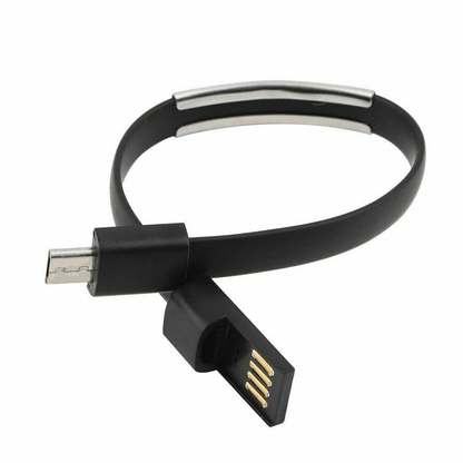 Unbranded 8Pin Micro USB To USB Cable Bracelet Power Bank Data Sync Cord Wristband Charge