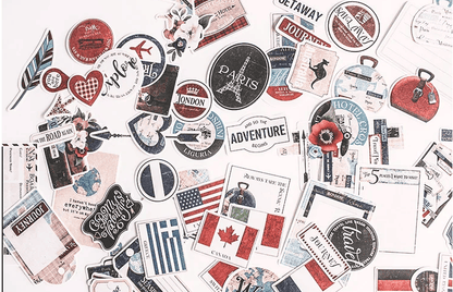 Unbranded 90 PCS travel Stickers Craftsstickers book label Decorative Sticker Book