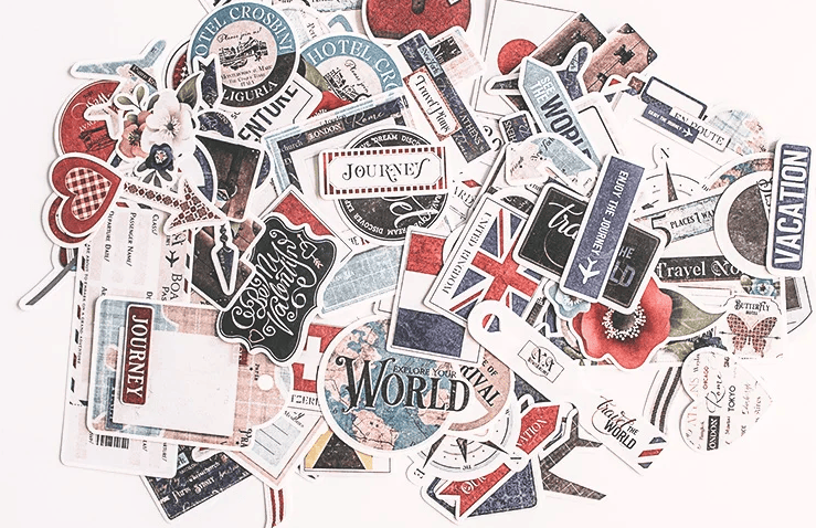 Unbranded 90 PCS travel Stickers Craftsstickers book label Decorative Sticker Book