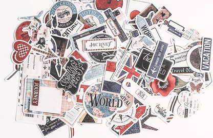 Unbranded 90 PCS travel Stickers Craftsstickers book label Decorative Sticker Book