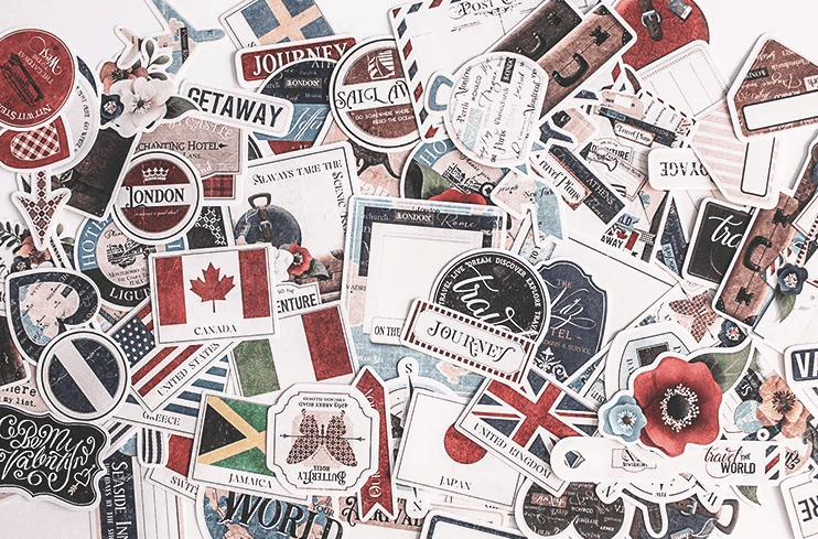 Unbranded 90 PCS travel Stickers Craftsstickers book label Decorative Sticker Book