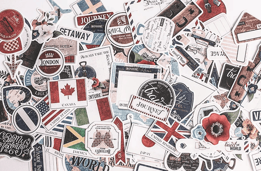 Unbranded 90 PCS travel Stickers Craftsstickers book label Decorative Sticker Book