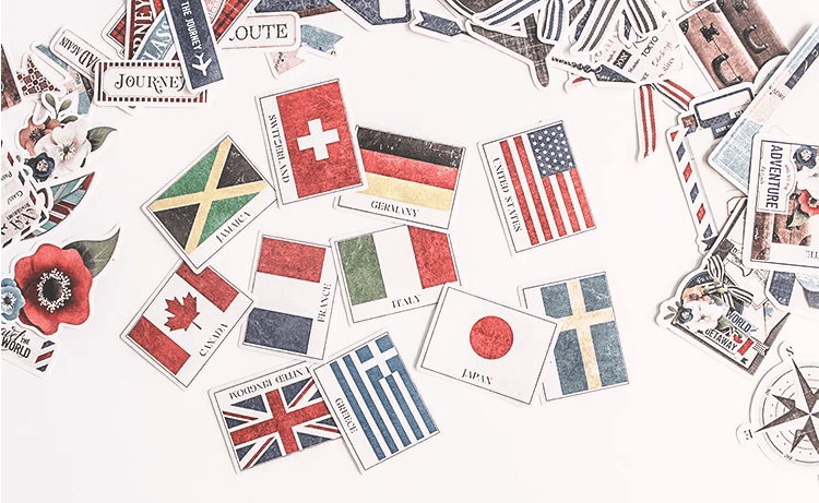 Unbranded 90 PCS travel Stickers Craftsstickers book label Decorative Sticker Book