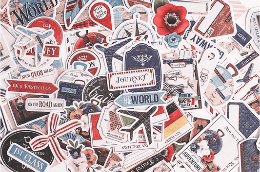 Unbranded 90 PCS travel Stickers Craftsstickers book label Decorative Sticker Book