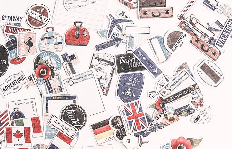 Unbranded 90 PCS travel Stickers Craftsstickers book label Decorative Sticker Book