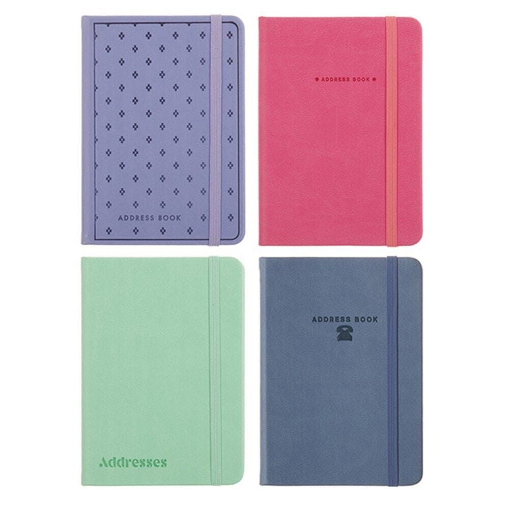 Unbranded Address Book Address Book PU Cover A6 with Elastic Multicoloured A-Z Phone E-mail Web Office
