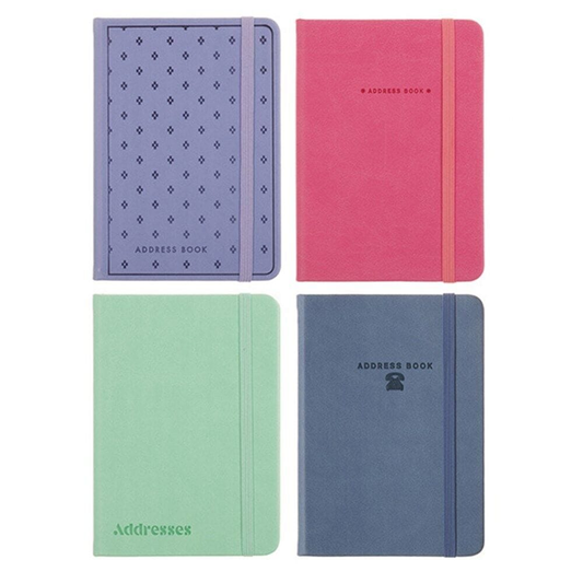 Unbranded Address Book Address Book PU Cover A6 with Elastic Multicoloured A-Z Phone E-mail Web Office