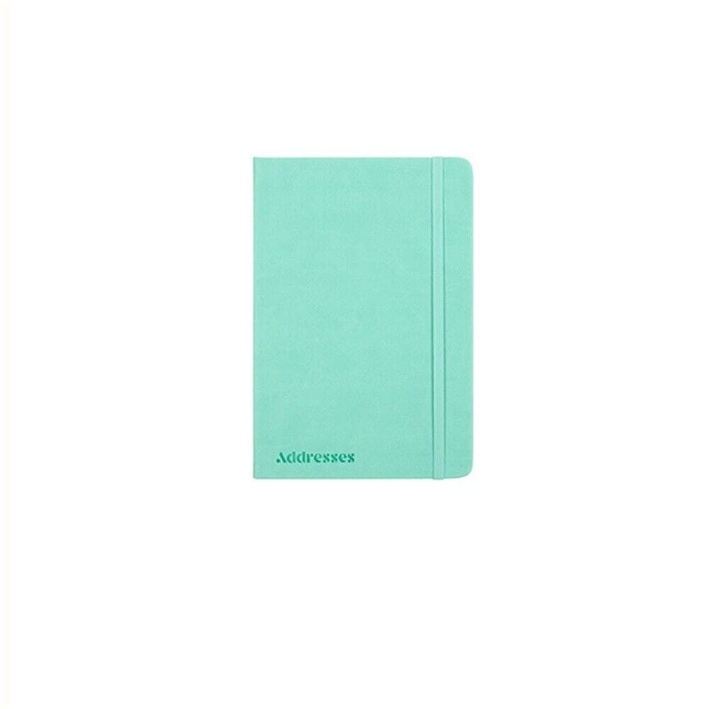 Unbranded Address Book Green Address Book PU Cover A5 with Elastic Multicoloured A-Z Phone E-mail Web Office