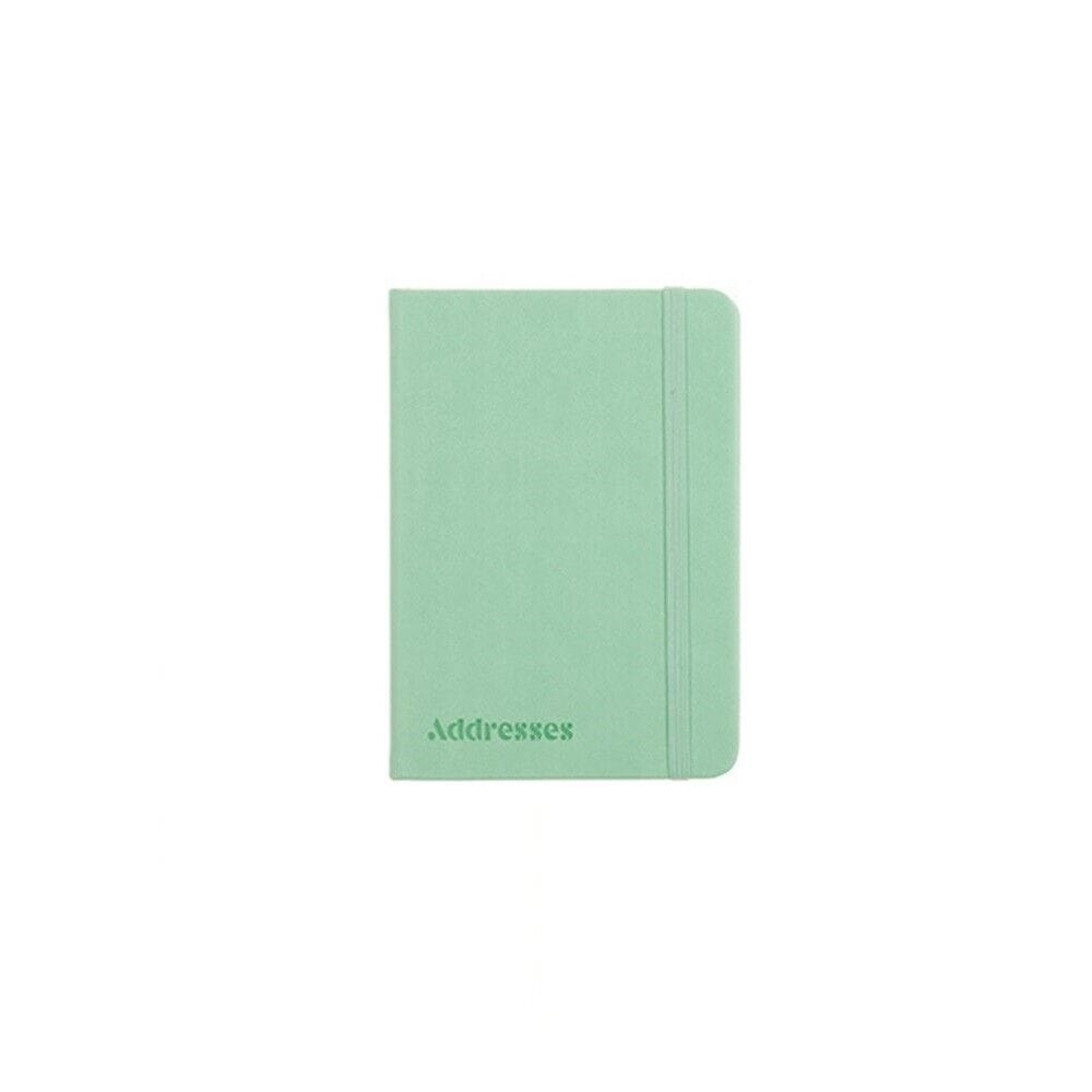 Unbranded Address Book Green Address Book PU Cover A6 with Elastic Multicoloured A-Z Phone E-mail Web Office