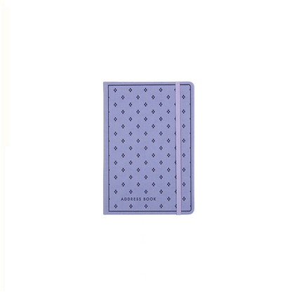 Unbranded Address Book Purple Address Book PU Cover A5 with Elastic Multicoloured A-Z Phone E-mail Web Office
