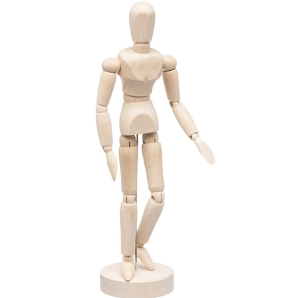 Unbranded Artists Wooden Manikin Mannequin Moveable Adjustable Limbs Human Body Model Art