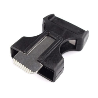 Unbranded Backpack Black Quick Release Buckle Bracelet Para cord Survival Whistle Fire