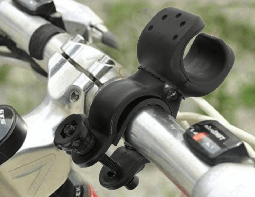 Unbranded Bike Bicycle Flashlight Mount Holder Clip Rotate 360 degree Head LED Light Torch