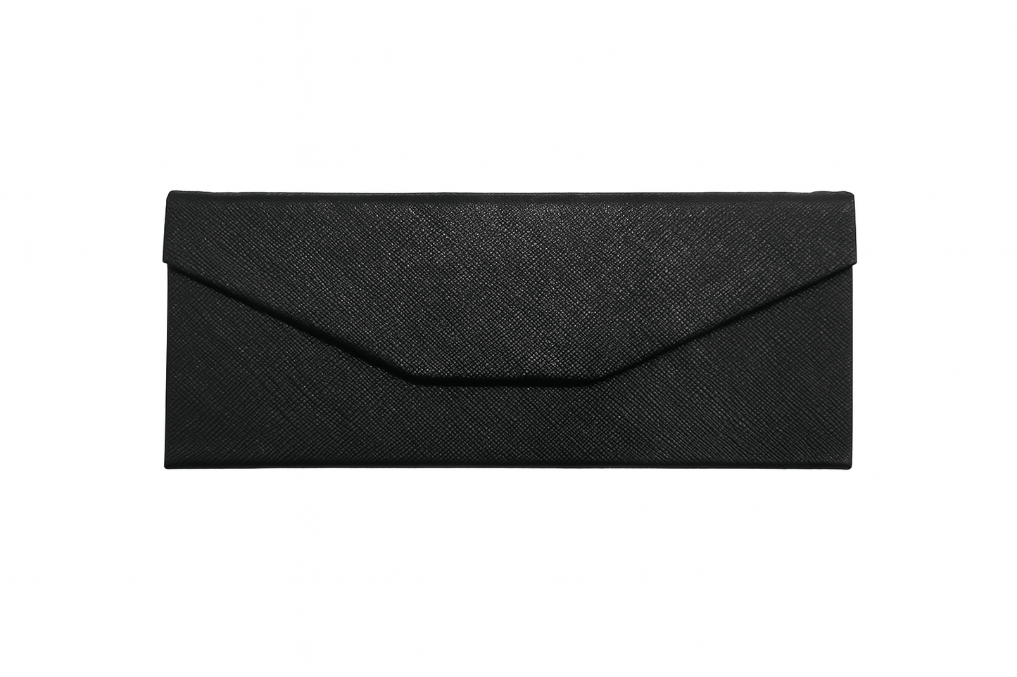 Unbranded Black Foldable Hard Glasses Case Magnetic Closure Compact Travel Eyewear Holder Reader