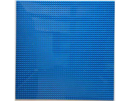 Unbranded Blue Building Blocks Base Plate Lego Compatible Baseplate Studs 25.6 x 25.6 cm