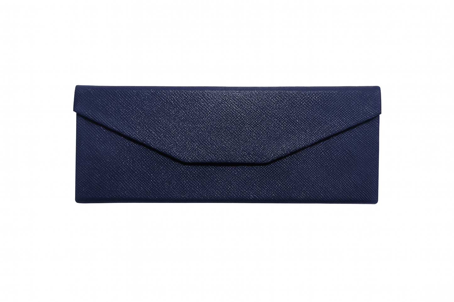Unbranded Blue Foldable Hard Glasses Case Magnetic Closure Compact Travel Eyewear Holder Reader