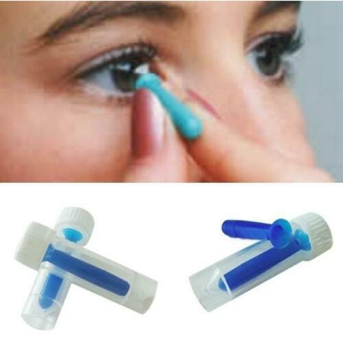 Unbranded Blue Hard Contact Lens Holder Silicone Accessory Suction Stick Remover Tool