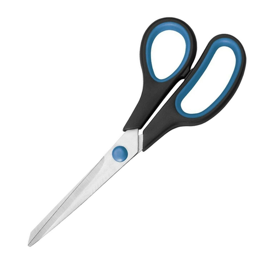 Unbranded Blue House hold General scissors Soft Grip 8.5' Stainless Steel Craft Paper Scissors