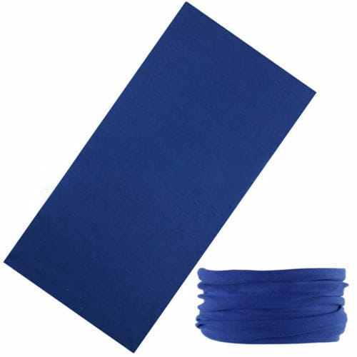 Unbranded Blue Solid Tube Scarf Bandana Head Face Mask Neck Gaiter Snood Headwear Beanie
