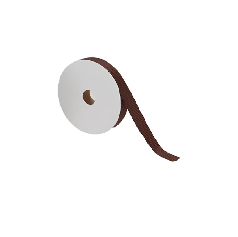 Unbranded Brown 10mm Width Ribbon Scrapbook Wedding Wrap Party Decor Gift Packing Presents 1M