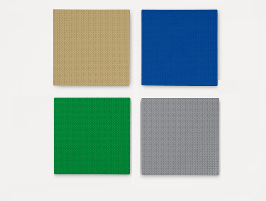 Unbranded Building Blocks Base Plate Lego Compatible Baseplate Studs 25.6 x 25.6 cm