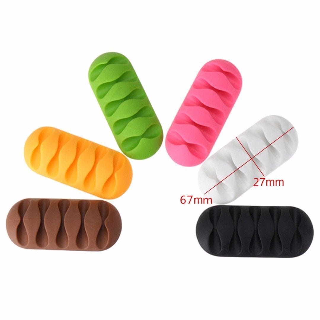 Unbranded Cable Reel Wire Organizer Desktop Clips Cord Management Headphone Wire Holder