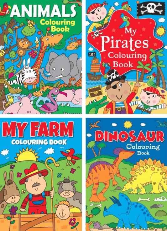 Unbranded Colouring Books Colouring Book Boy Kids Activity Farm Pirates Animals Dinosaur A4