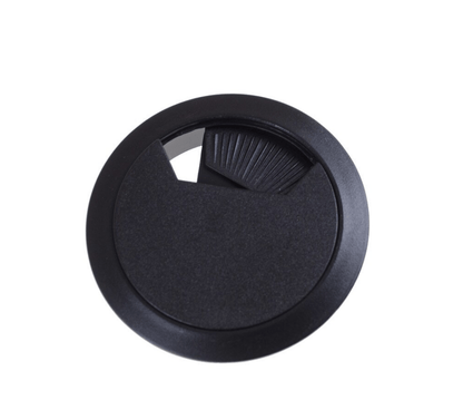 Unbranded Desk Grommets Drill Hole 50mm Dia Cord Cable Cover Table Protection Wire Black