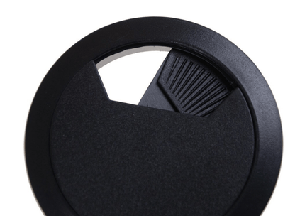 Unbranded Desk Grommets Drill Hole 50mm Dia Cord Cable Cover Table Protection Wire Black