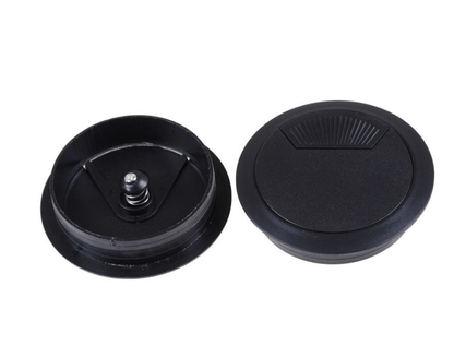 Unbranded Desk Grommets Drill Hole 50mm Dia Cord Cable Cover Table Protection Wire Black