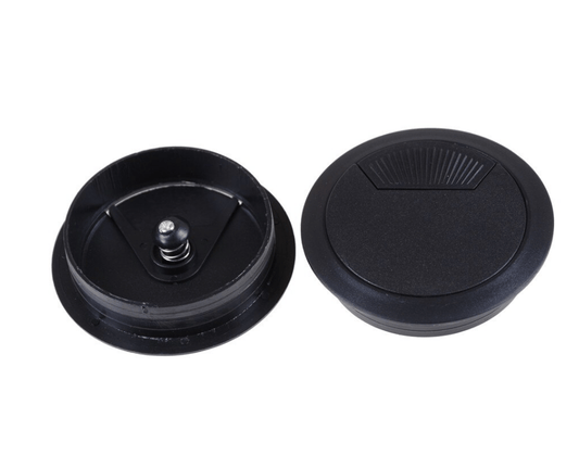 Unbranded Desk Grommets Drill Hole 50mm Dia Cord Cable Cover Table Protection Wire Black