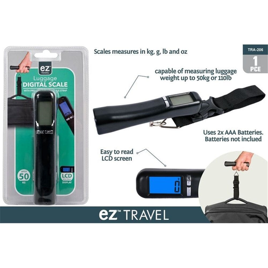 Unbranded Digital LCD Electronic Portable Scale Luggage Weight Hanging Strap Travel 50KG