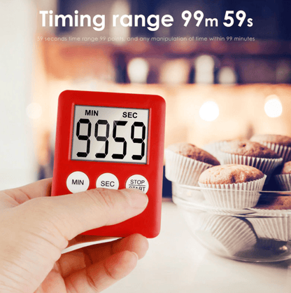 Unbranded Digital LCD Large Magnetic Kitchen Time Counter Cooking Alarm Gym Timer