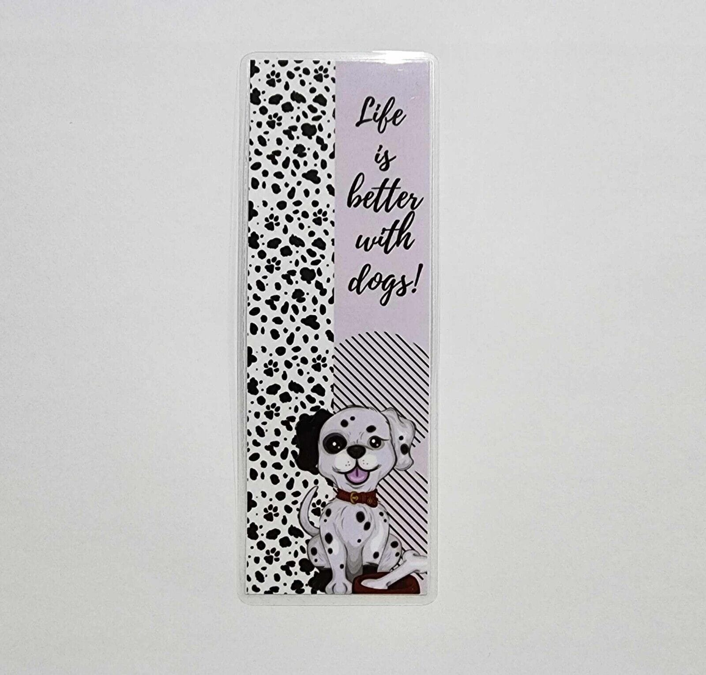 Unbranded Dog Inspirational Bookmark Gift Book Marker Dog Love Cake Laminated 15.5cm