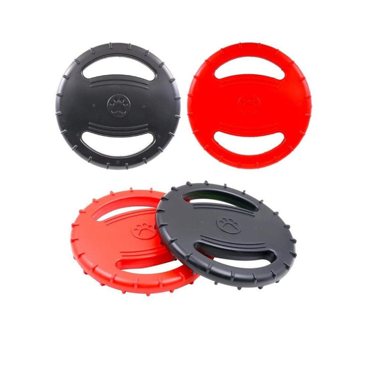 Unbranded Dog Puppy Pet Fetch Training Rubber Play Flying Disc Toy Frisbee TPR 20CM