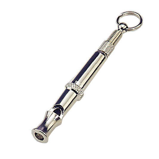 Unbranded Dog Puppy Pet Training Whistle Ultrasonic Keyring Metal Adjustable Sound