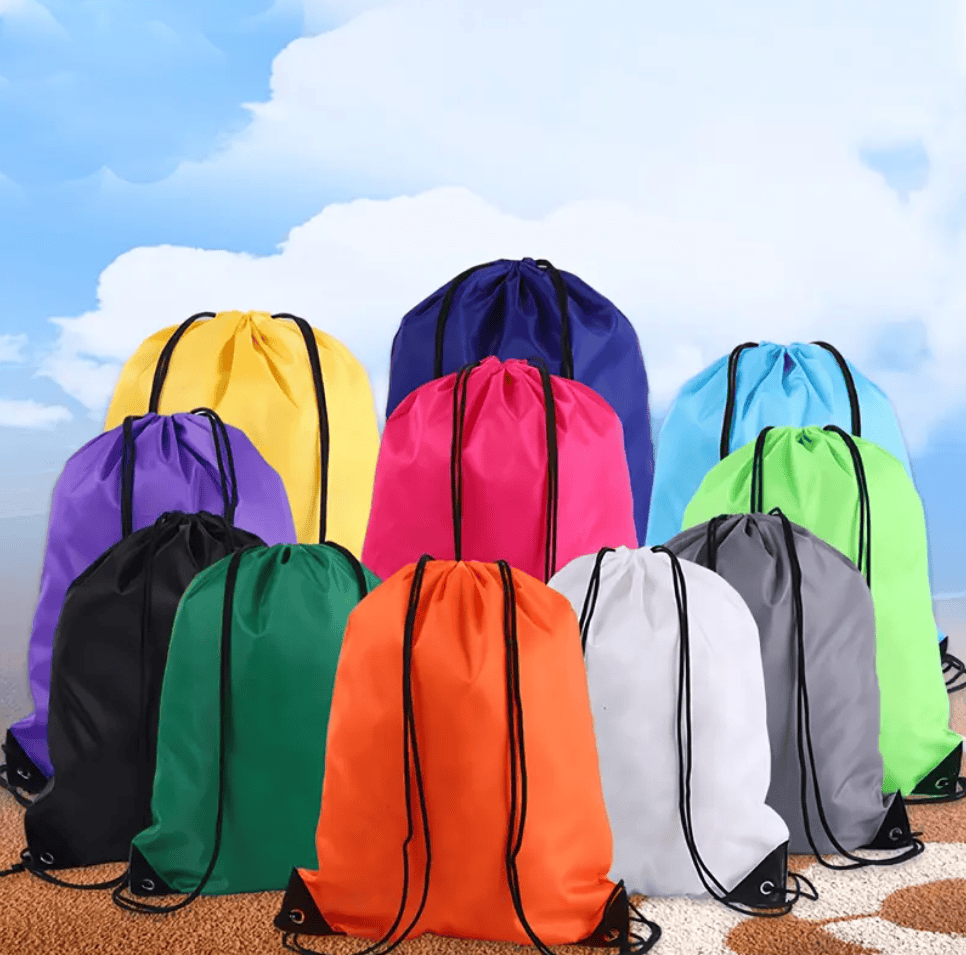 Unbranded Drawstring Backpack Sports Travel Beach 35cm x 42cm Swimming Shoe Bag