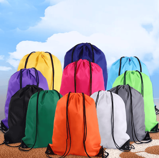 Unbranded Drawstring Backpack Sports Travel Beach 35cm x 42cm Swimming Shoe Bag