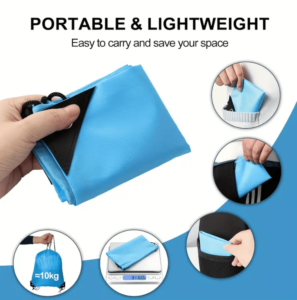 Unbranded Drawstring Backpack Sports Travel Beach 35cm x 42cm Swimming Shoe Bag