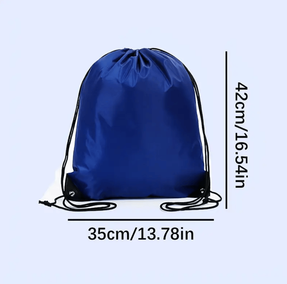 Unbranded Drawstring Backpack Sports Travel Beach 35cm x 42cm Swimming Shoe Bag