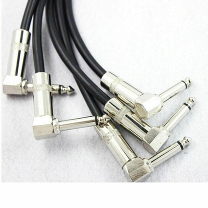 Unbranded Durable 30cm Right Angle Guitar Effects Pedal Patch Cable Lead Cord Wire