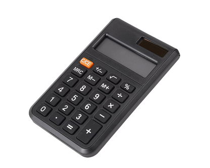 Unbranded Electronic Pocket Calculator Mini Desk 8 digits Solar Battery School Shop Work