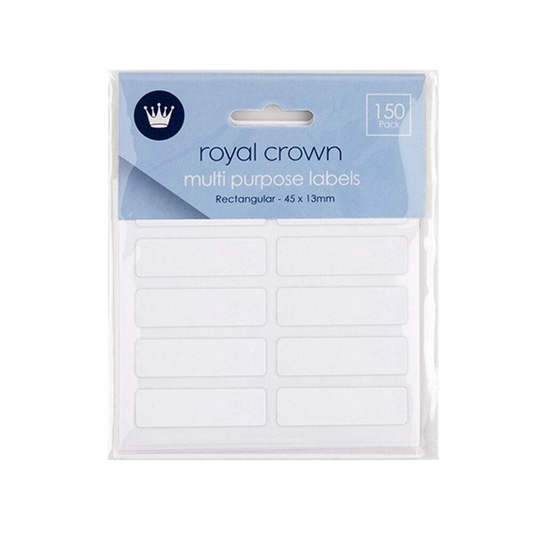 Unbranded Filing Label 150 Pcs Assorted Rectangle White Sticker Filing Label Plain 45x13mm Tag Kitchen