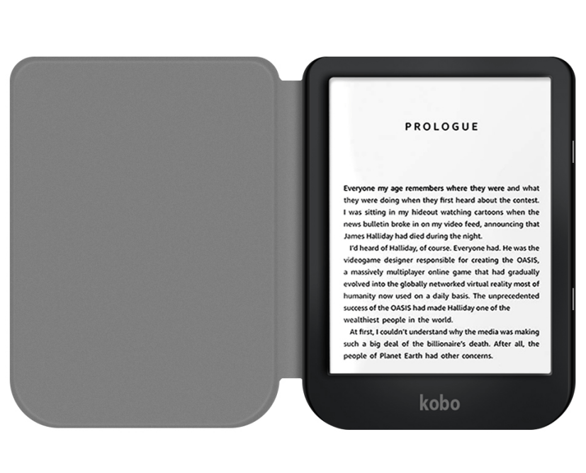 Unbranded For Kobo Nia 6" inch Tablet Smart Leather Case Cover Shell Book Black Ereader