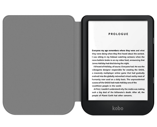 Unbranded For Kobo Nia 6" inch Tablet Smart Leather Case Cover Shell Book Black Ereader