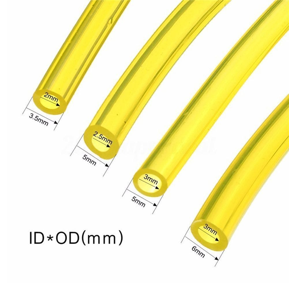 Unbranded Fuel Gas Line Pipe Hose For Trimmer Chainsaw Blower ID 2mm/2.5mm/3mm Lawnmowers