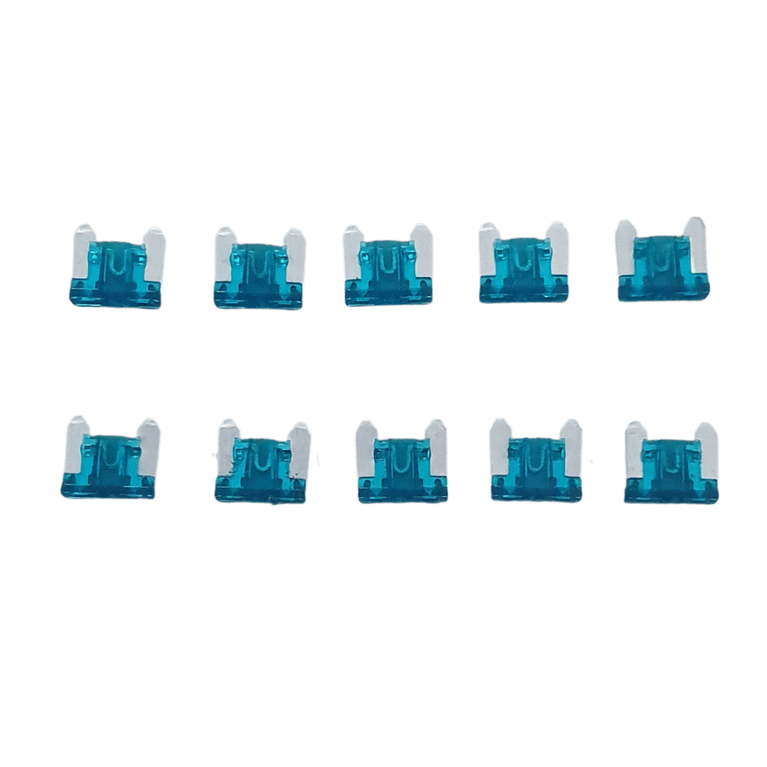 Unbranded Fuses 10x 15AMP Micro Mini Car Fuse Blade Truck Auto 15A Automotive Low Profile Fuses